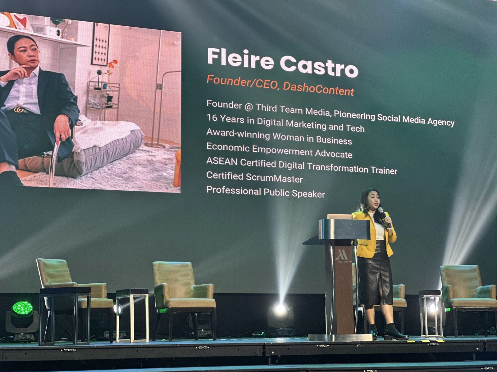 Fleire Castro keynote at major event